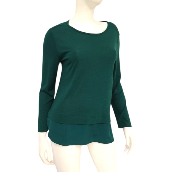 J. Crew Mercantile Green Layered Top Size medium - Picture 4 of 8